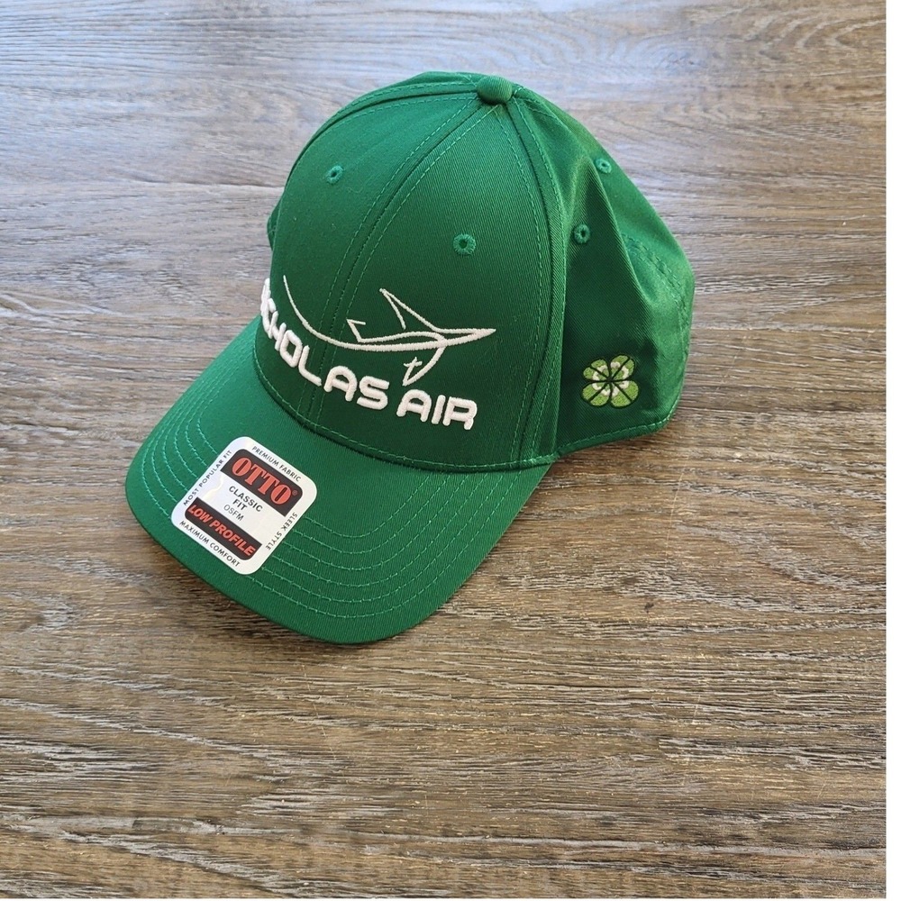 NWOT Nicholas Air St Patricks Day Green Hat Otto Snapback Aviation Cap